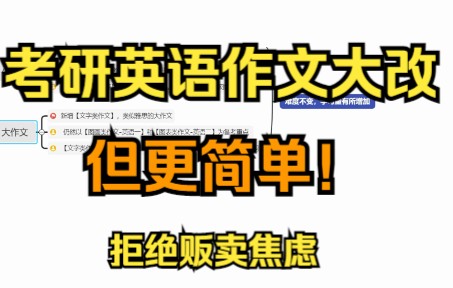 【23考研】英语作文题型大改?其实变简单了!哔哩哔哩bilibili