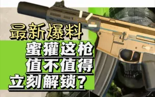 【使命召唤19】蜜獾解锁方式变了？这把枪表现如何？该不该一上线立马解锁？