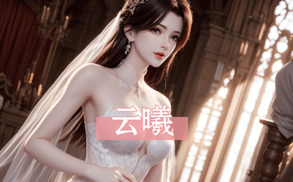 白色婚纱 云曦哔哩哔哩bilibili