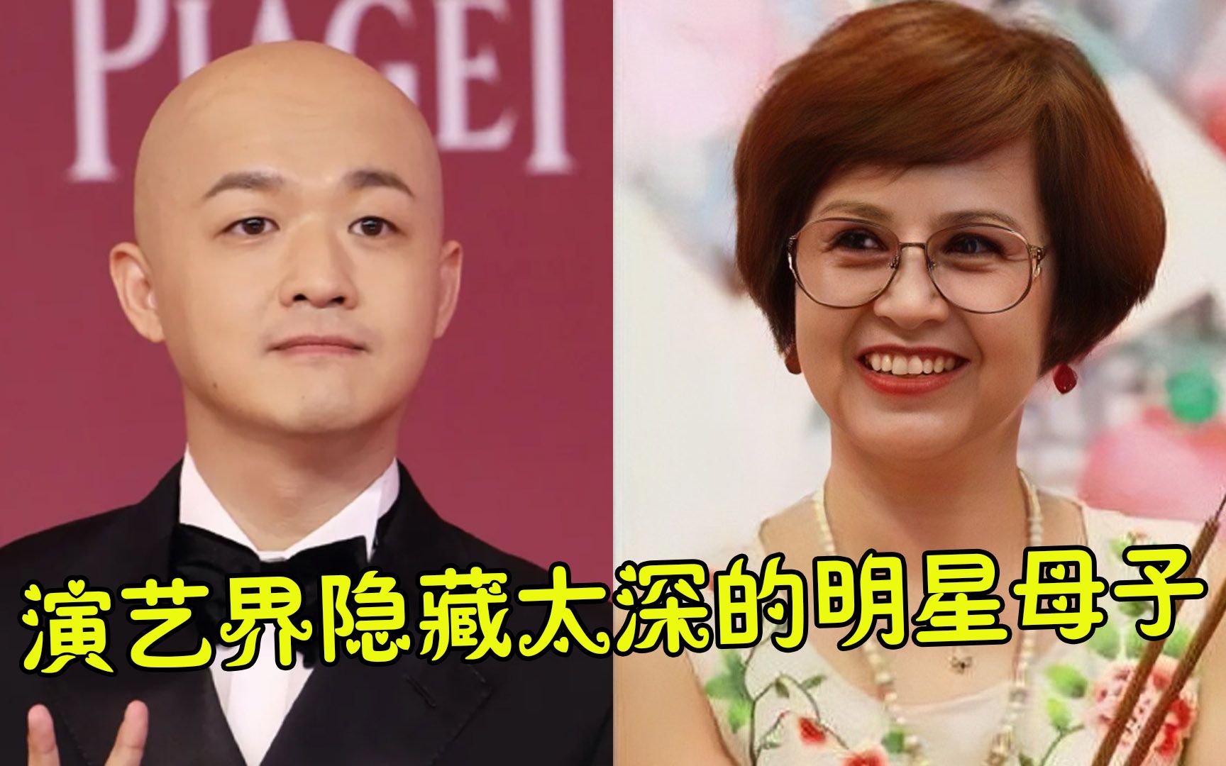 演艺界隐藏太深的明星母子,闫学晶儿子颜值不随妈,陈赫妈妈身份更是强大哔哩哔哩bilibili