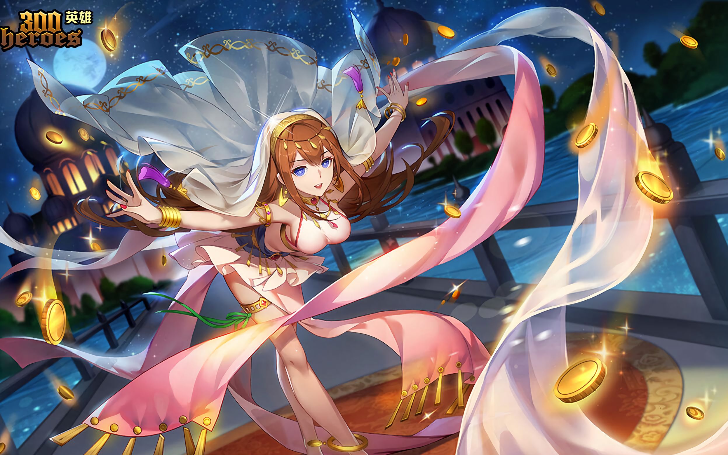 【300英雄新皮肤】牧濑红莉栖-舞娘,时钟塔的40级白嫖奖励,原画好看!