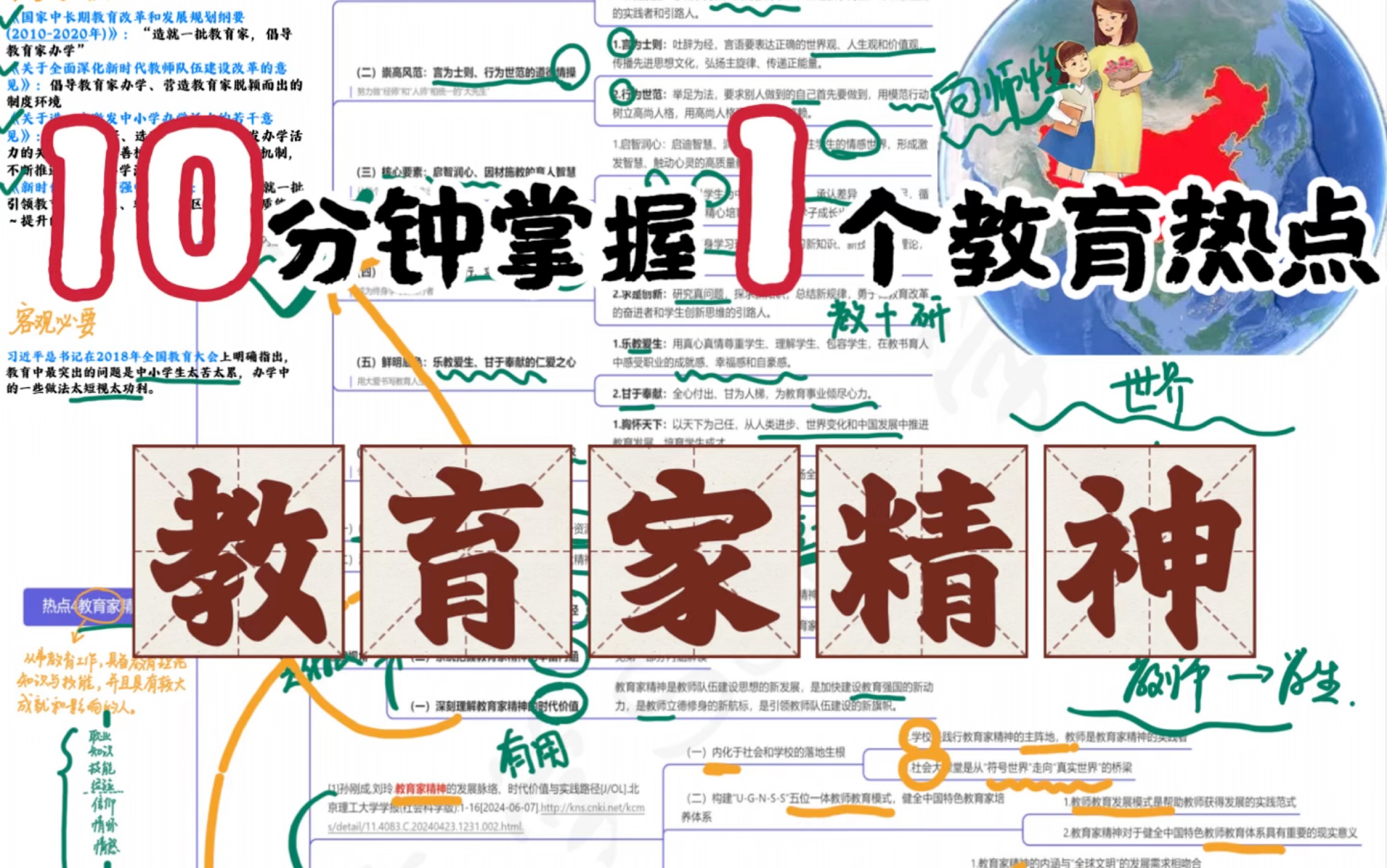 2024教育热点4 教育家精神(附PDF笔记)哔哩哔哩bilibili