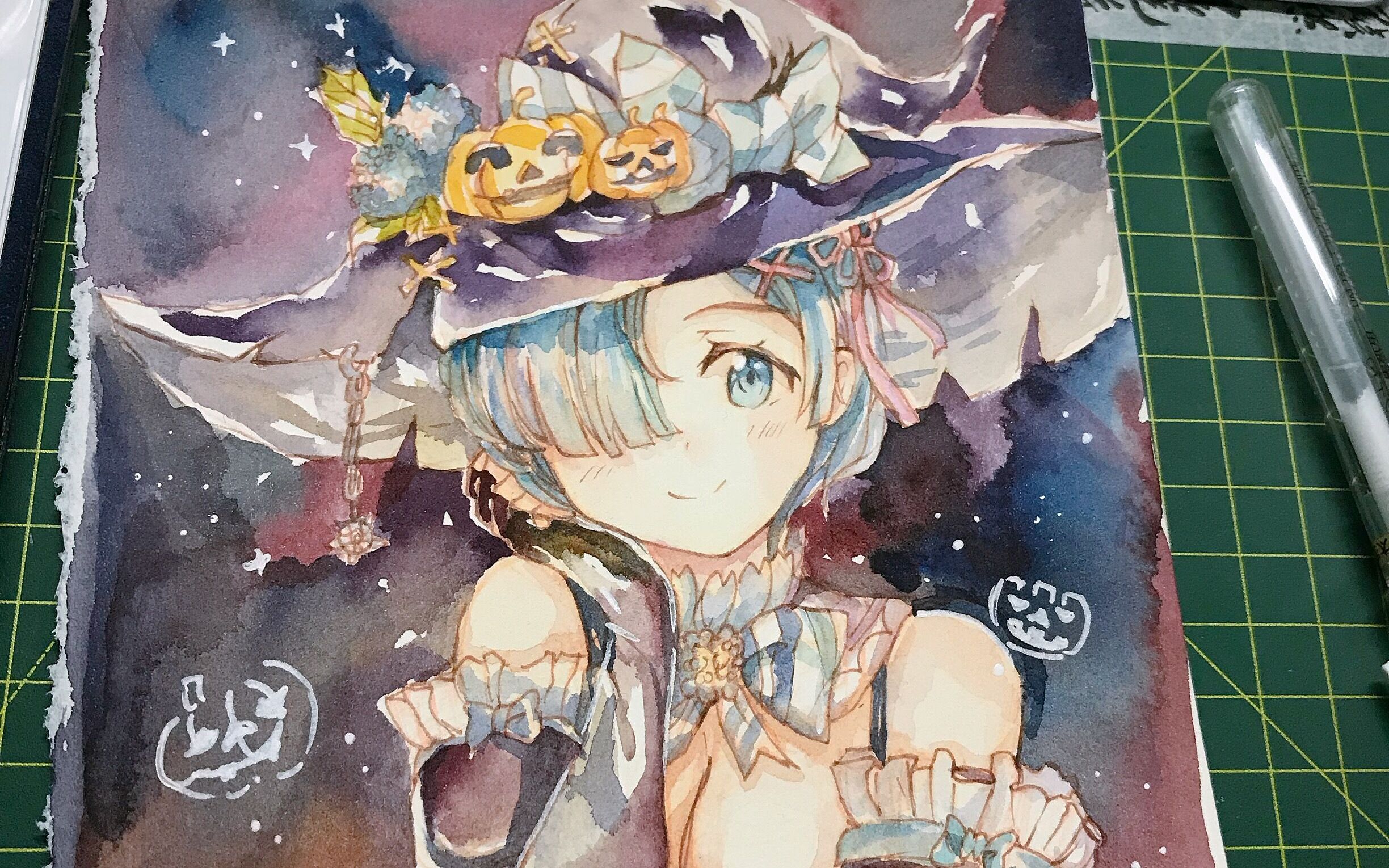 【水彩手绘】迟到的万圣雷姆