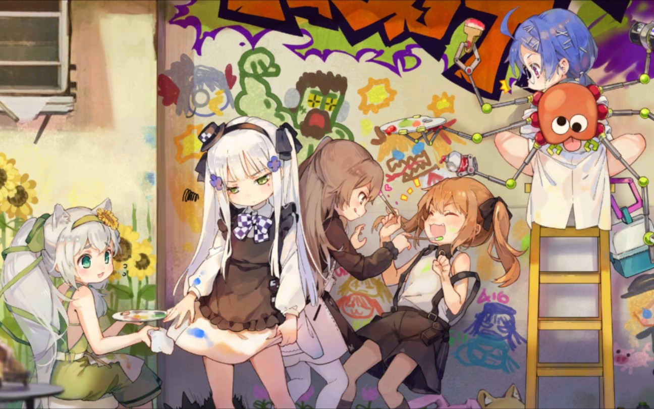 少女前线童物园live2d皮肤展示宿舍