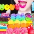 【Jane】吃播助眠 彩虹色系食物 果冻&冰淇淋&蛋糕&糖果&马卡龙