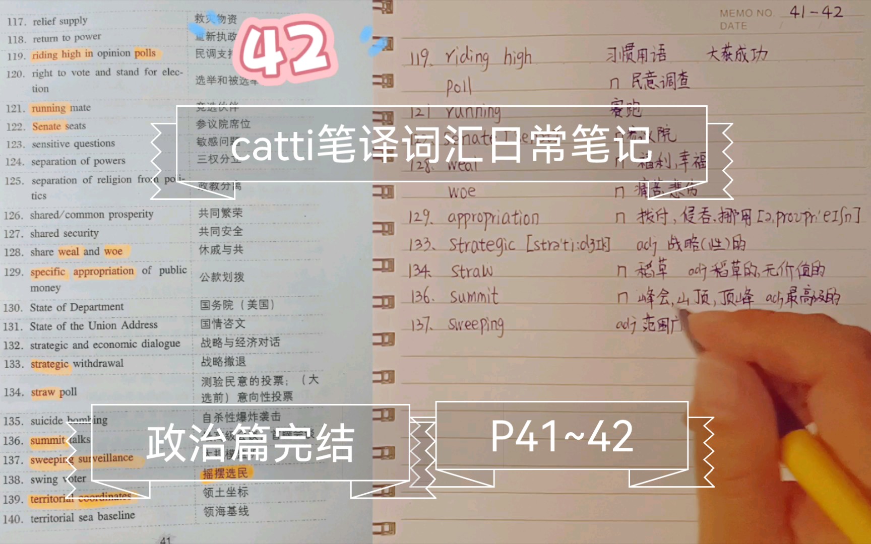 [图]catti笔译词汇笔记二三级通用【16】|很清晰直接背