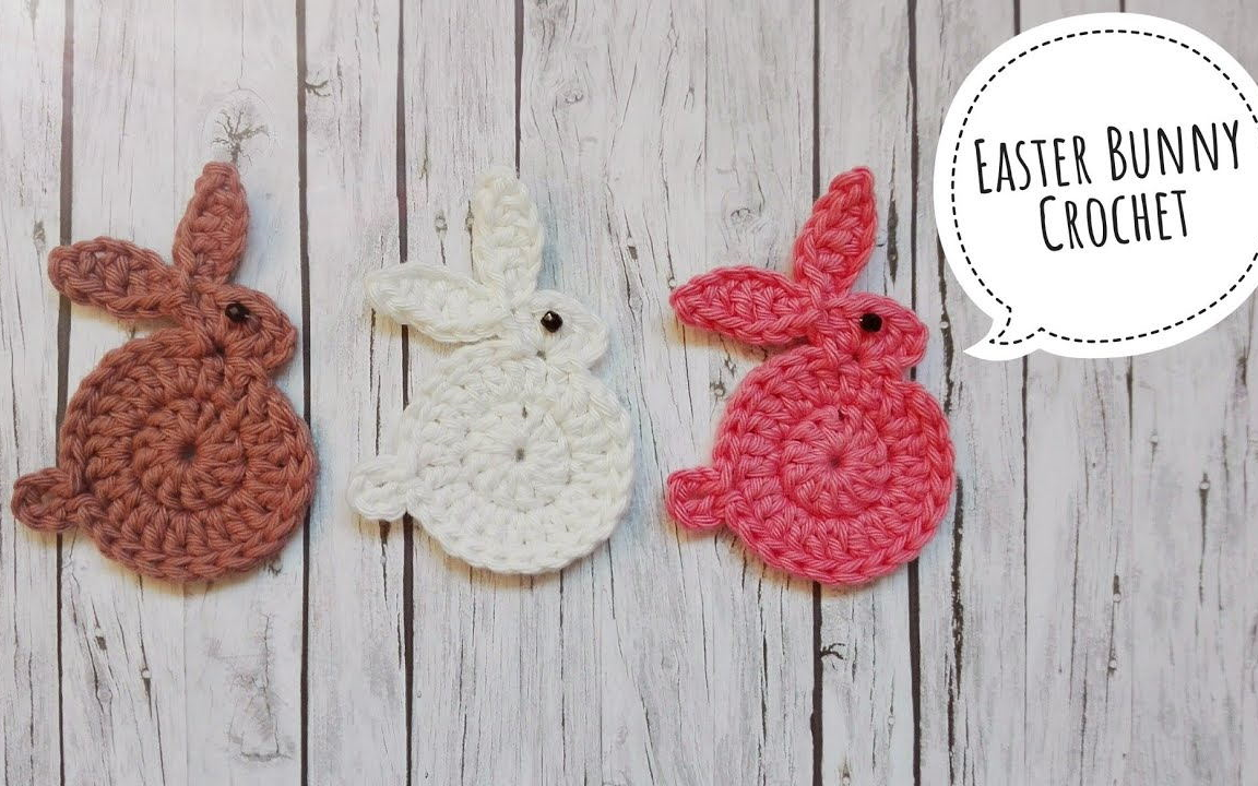 【兔子贴花】钩针编织新手入门