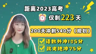 Download Video: 2023高考逆袭，200天冲刺540分