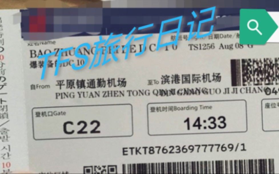 《⚡️TFS旅行日记⚡️第一天》乘坐飞机来到滨港单机游戏热门视频