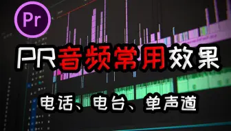 【pr教程】pr音频常用效果