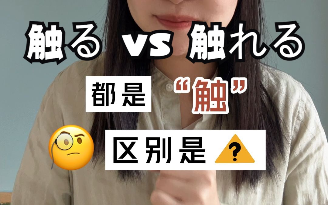 日语里 触る/触れる的区别是?哔哩哔哩bilibili