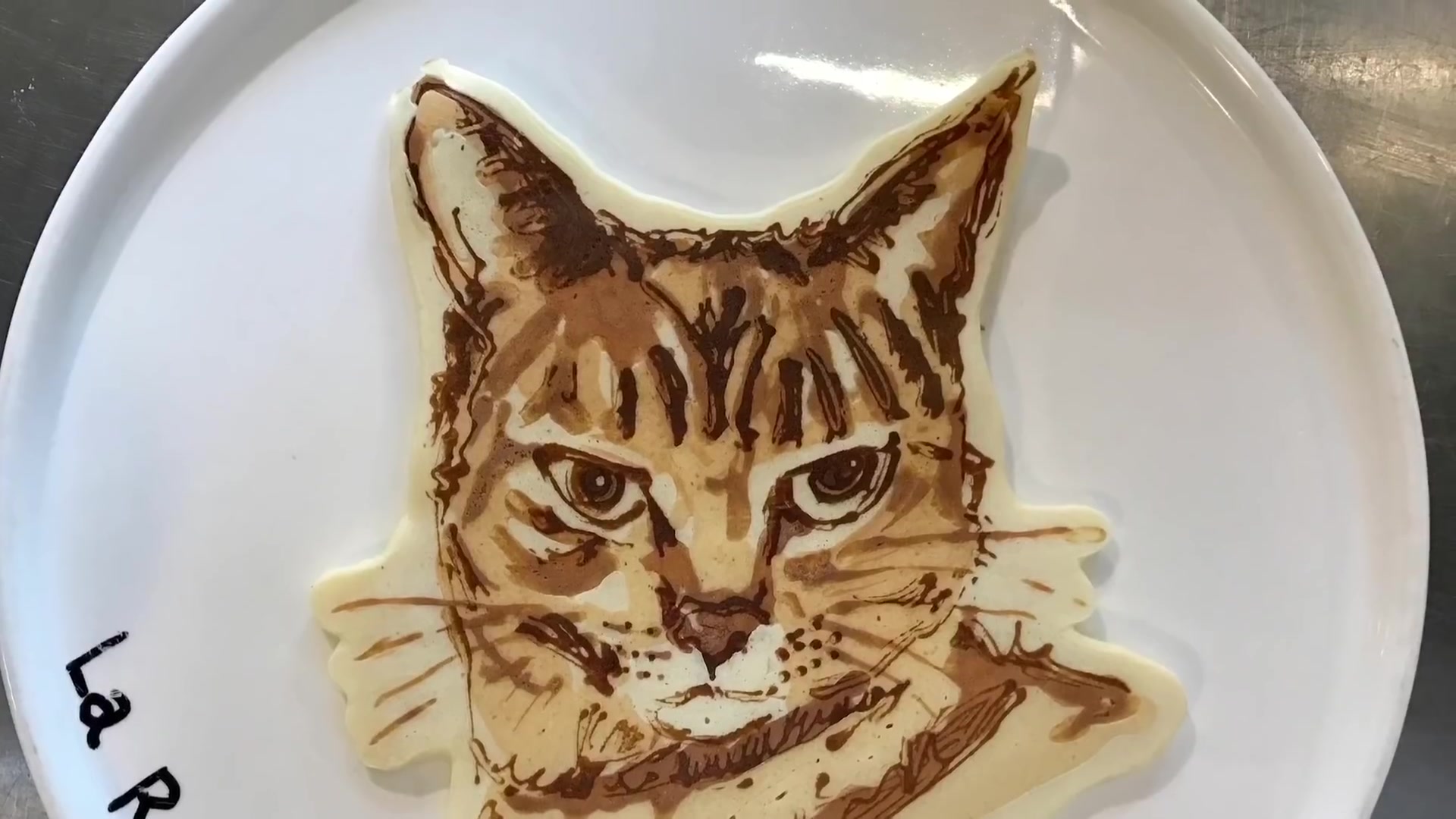 pancake art for world cat day