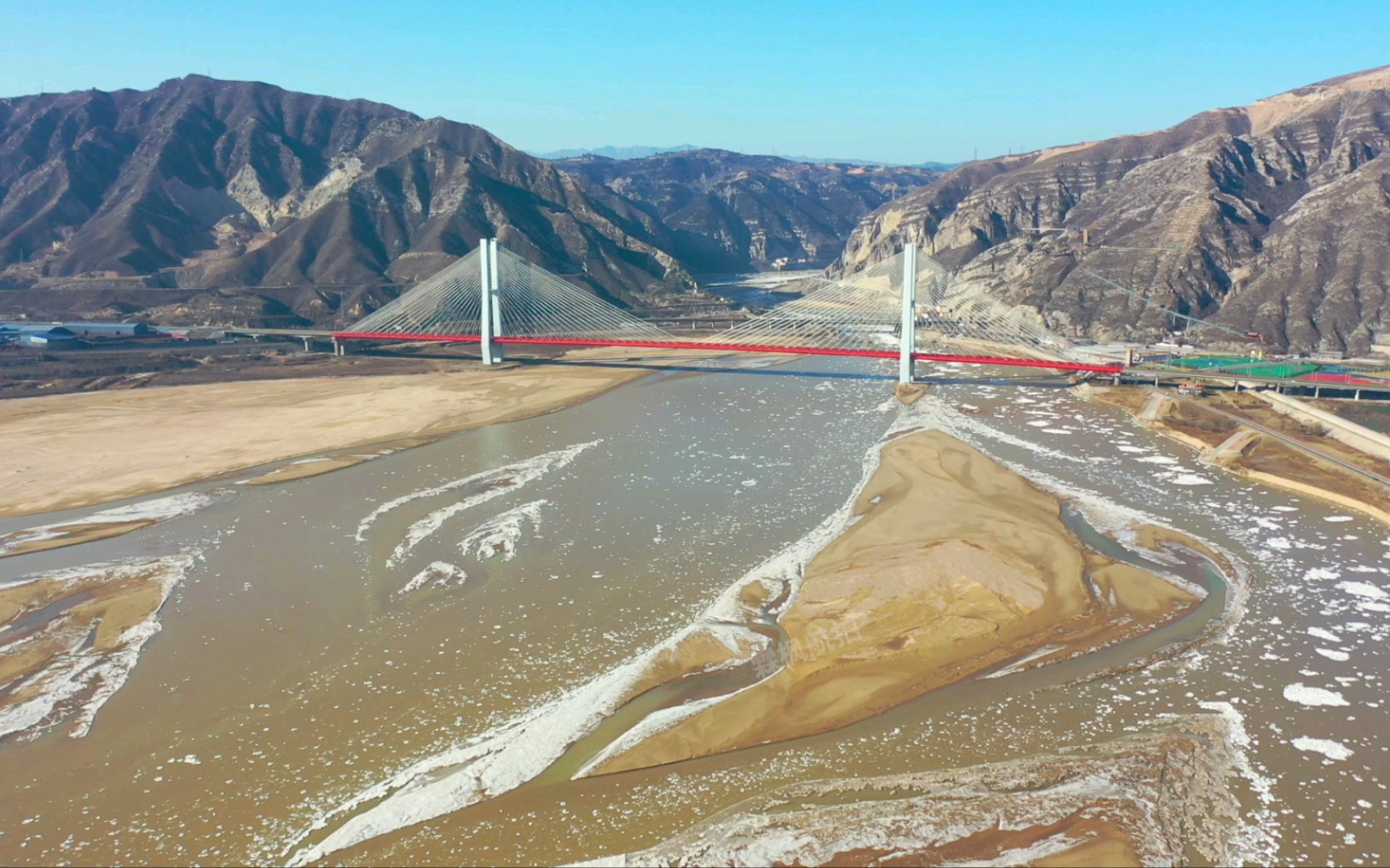 黄河最美流凌来了,鲤鱼跳龙门,大禹治水故事发生地,河津欢迎你