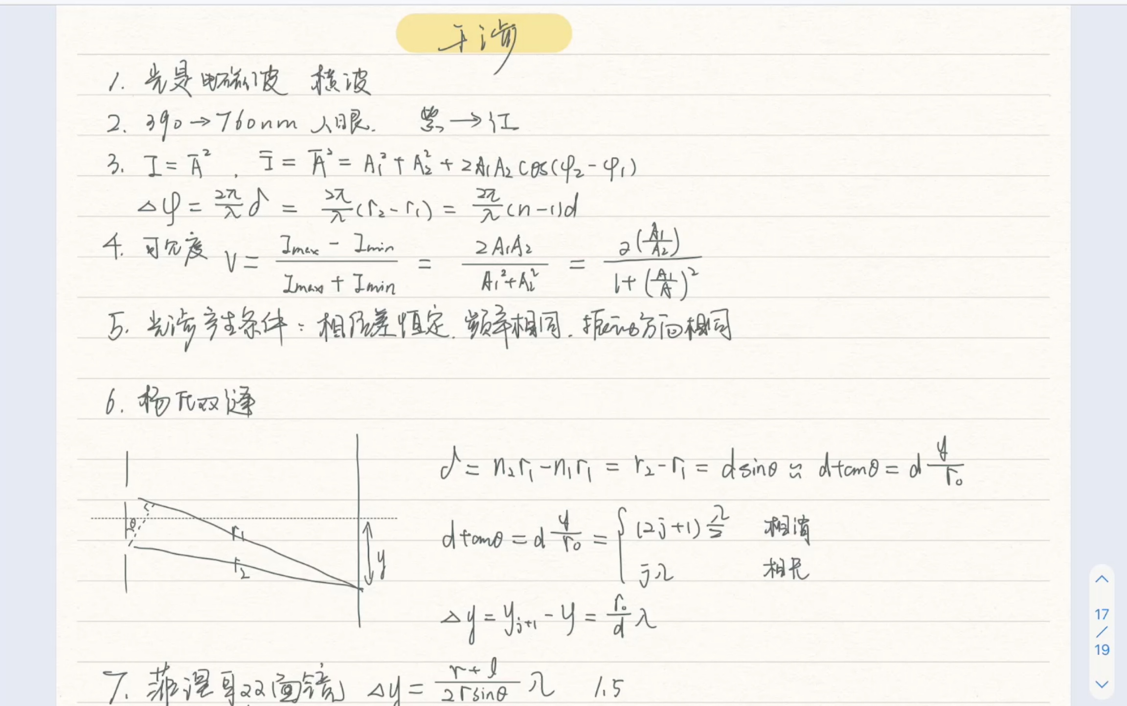 【干涉】知识梗概及公式哔哩哔哩bilibili