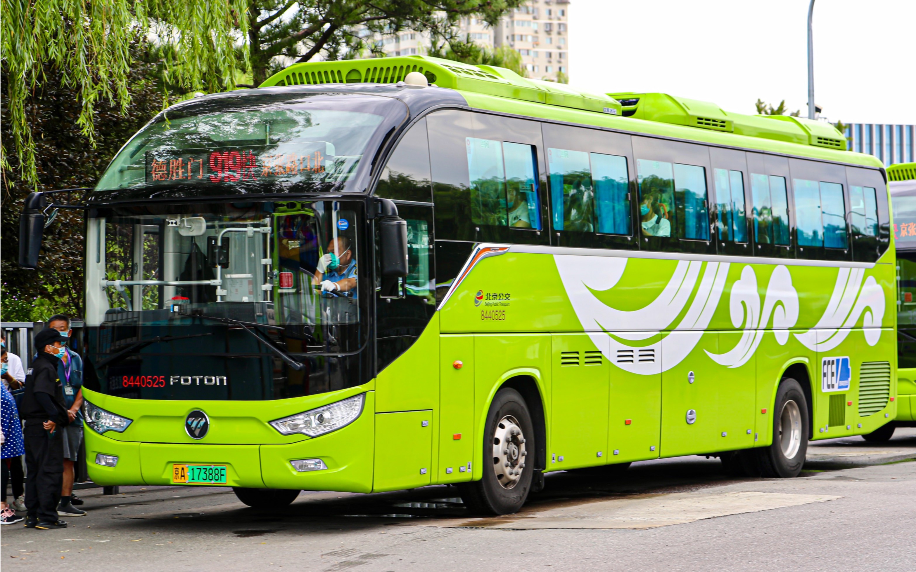 北京919快 福田bj6122fcevch 德胜门-京张路口北 全程前方展望pov