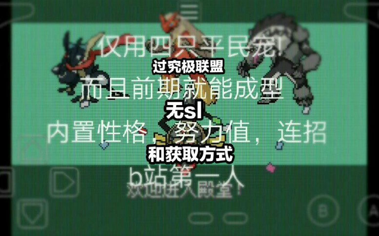 仅用四只平民宠,无sl通关究极绿宝石四b,且前期就能成型,b站第一人哔哩哔哩bilibili