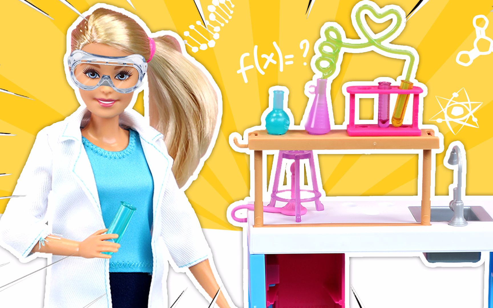 和芭比老师一起学做小小科学家,diy会逃跑的泡泡小实验_哔哩哔哩_bili