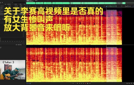 关于李赛高视频里是否真的有女生惨叫声,放大背景音来听听哔哩哔哩bilibili