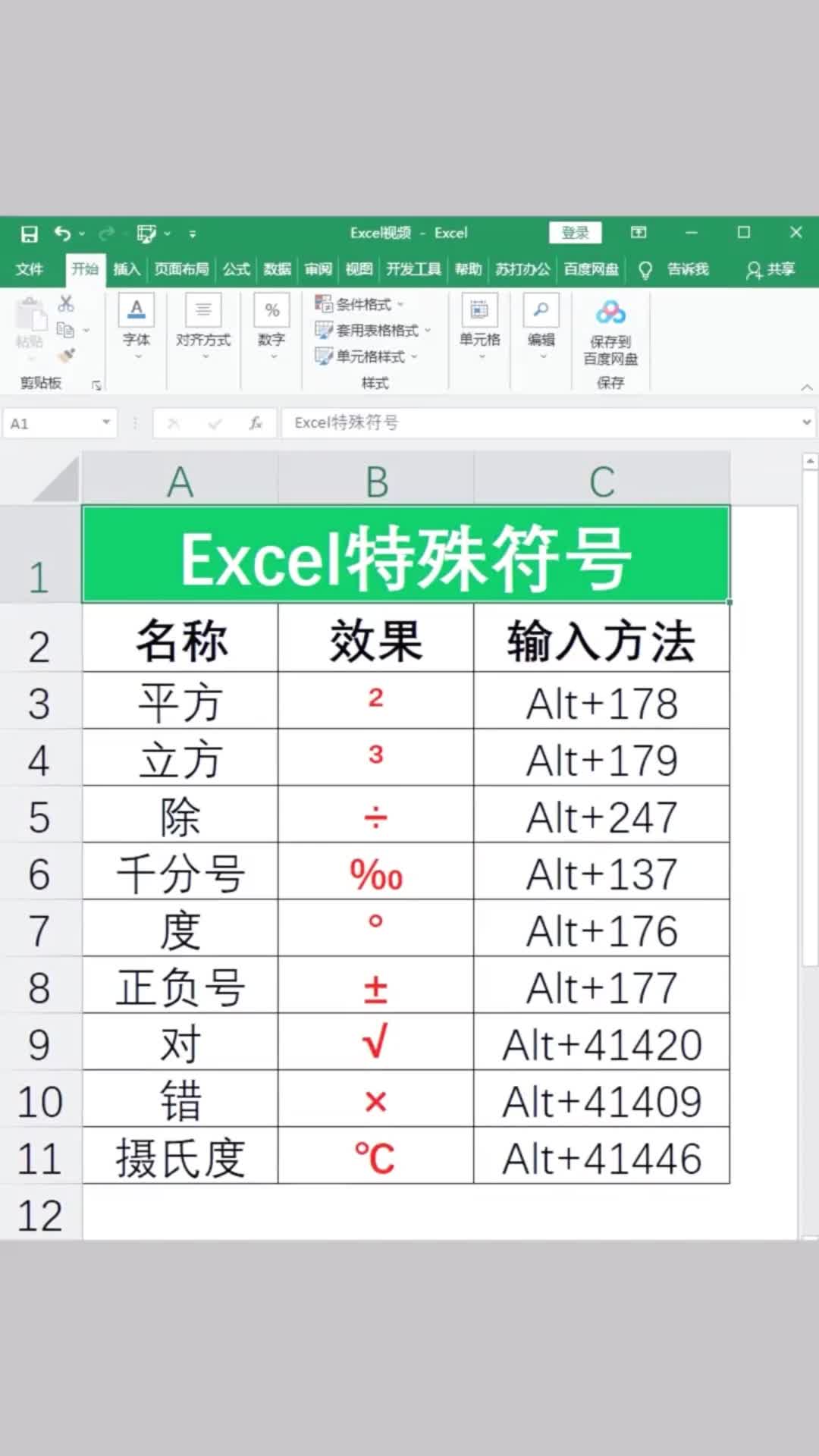 Excel中快速打出特殊符号的快捷键+Word快速设置上下标哔哩哔哩bilibili