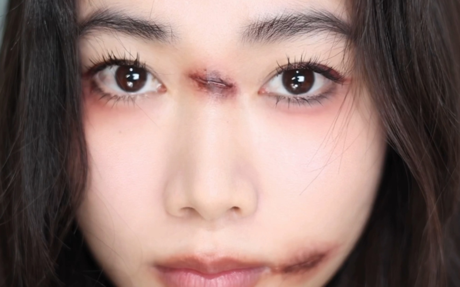 万圣节妆容 | 影视特效刀疤妆 |审核员别害怕～是画的!