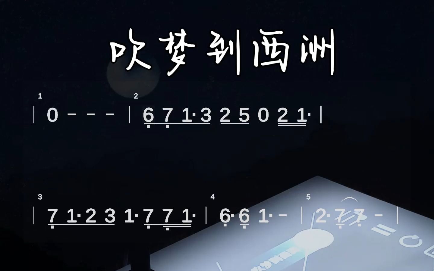 吹奏 支頤聽秋水問蜉蝣,既玄冥不可量北斗 空靈鼓演奏《吹夢到西洲》