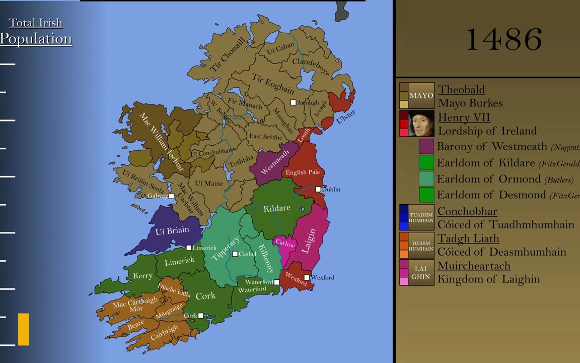 【历史地图】爱尔兰历史地图:每年哔哩哔哩bilibili