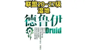 下载视频: 魔兽世界WLK：联盟小德A怪升级20-27级，湿地！