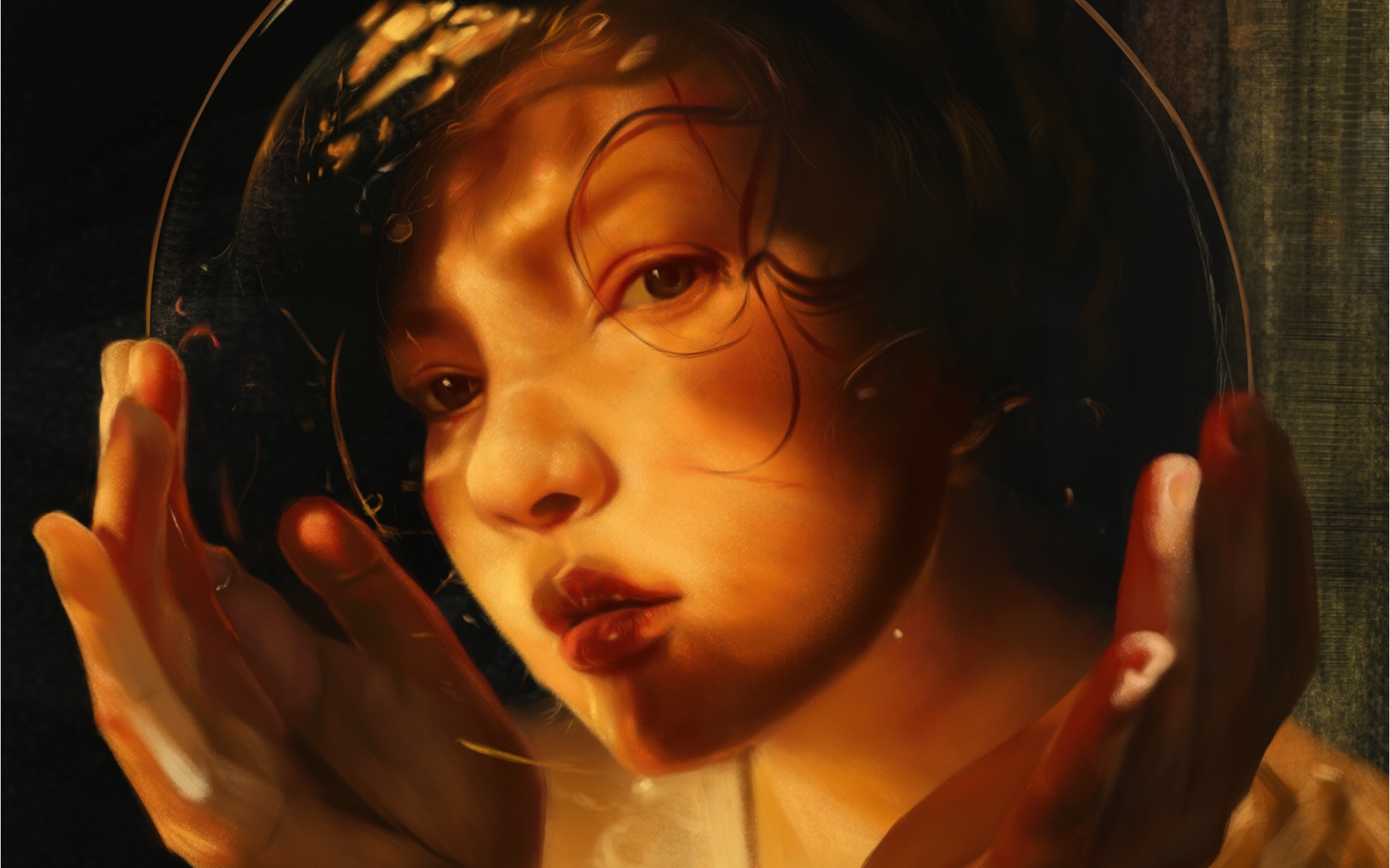 【板绘】写实风厚涂·"于梦境的边缘,我找寻现实的彼岸"