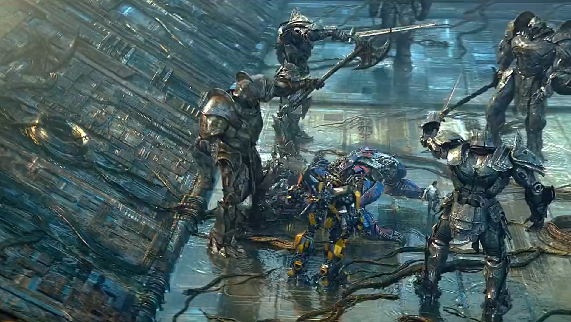 变形金刚:十二圆桌骑士他们合体也太帅了吧!