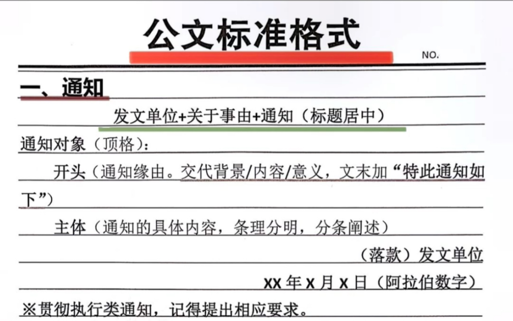 [图]完整的公文写作标准格式模板，赶紧背下来吧！三连领原图。