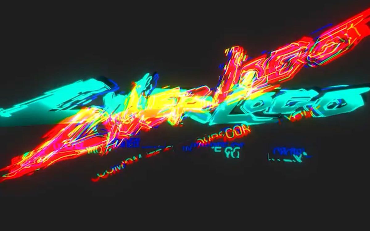 ae模板 炫酷信号故障扭曲失真rgb多彩标题logo演示动画特效 glitch