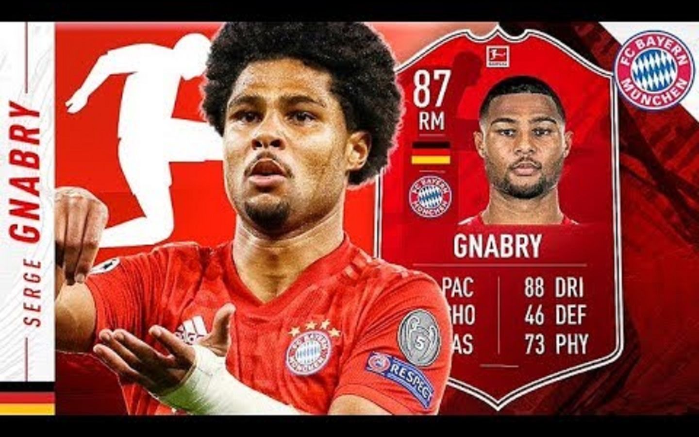 【FIFA】【UT球员测评】 之 【德甲月最佳】 格纳布里 Serge Gnabry【FIFA20】【生肉】哔哩哔哩bilibili