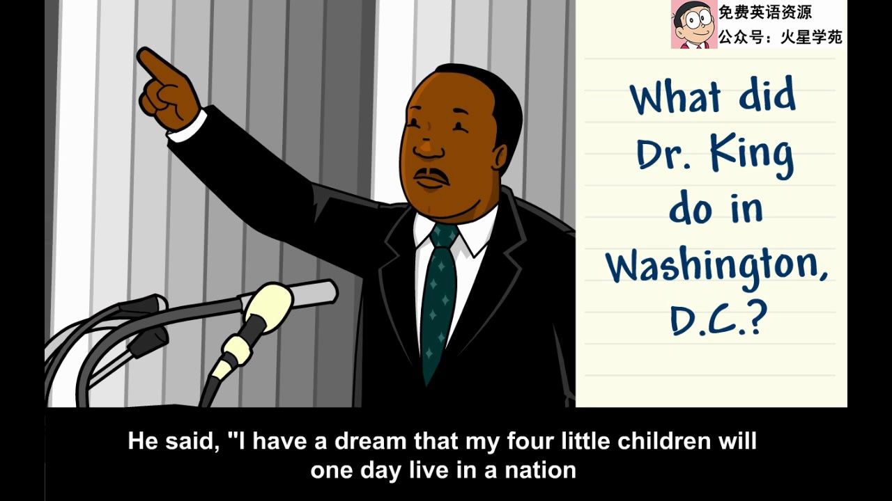 【英文字幕】儿童历史人物传记14-martin luther king, jr马丁路德金