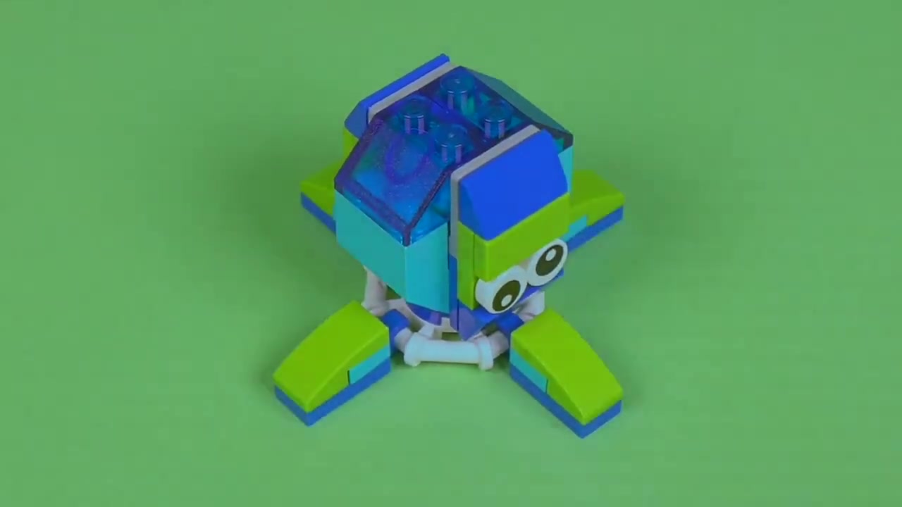 lego乐高 moc 搭建一只小八爪鱼_哔哩哔哩 (゜-゜)つロ 干杯~-bili