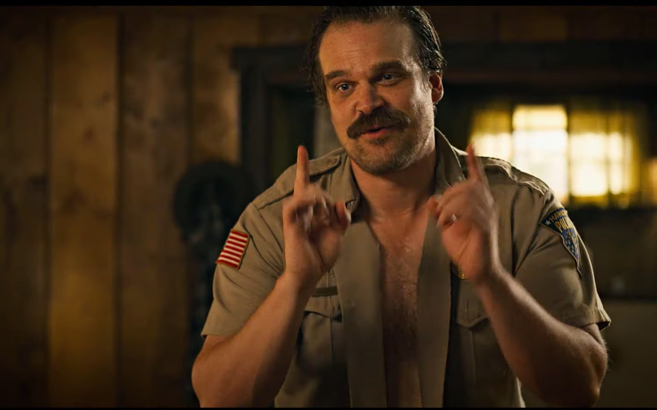 [图]【油管/怪奇物语 Stranger Things】 魅力四射的霍珀警长 Jim Hopper 大卫哈伯个人剪辑--Just My Type