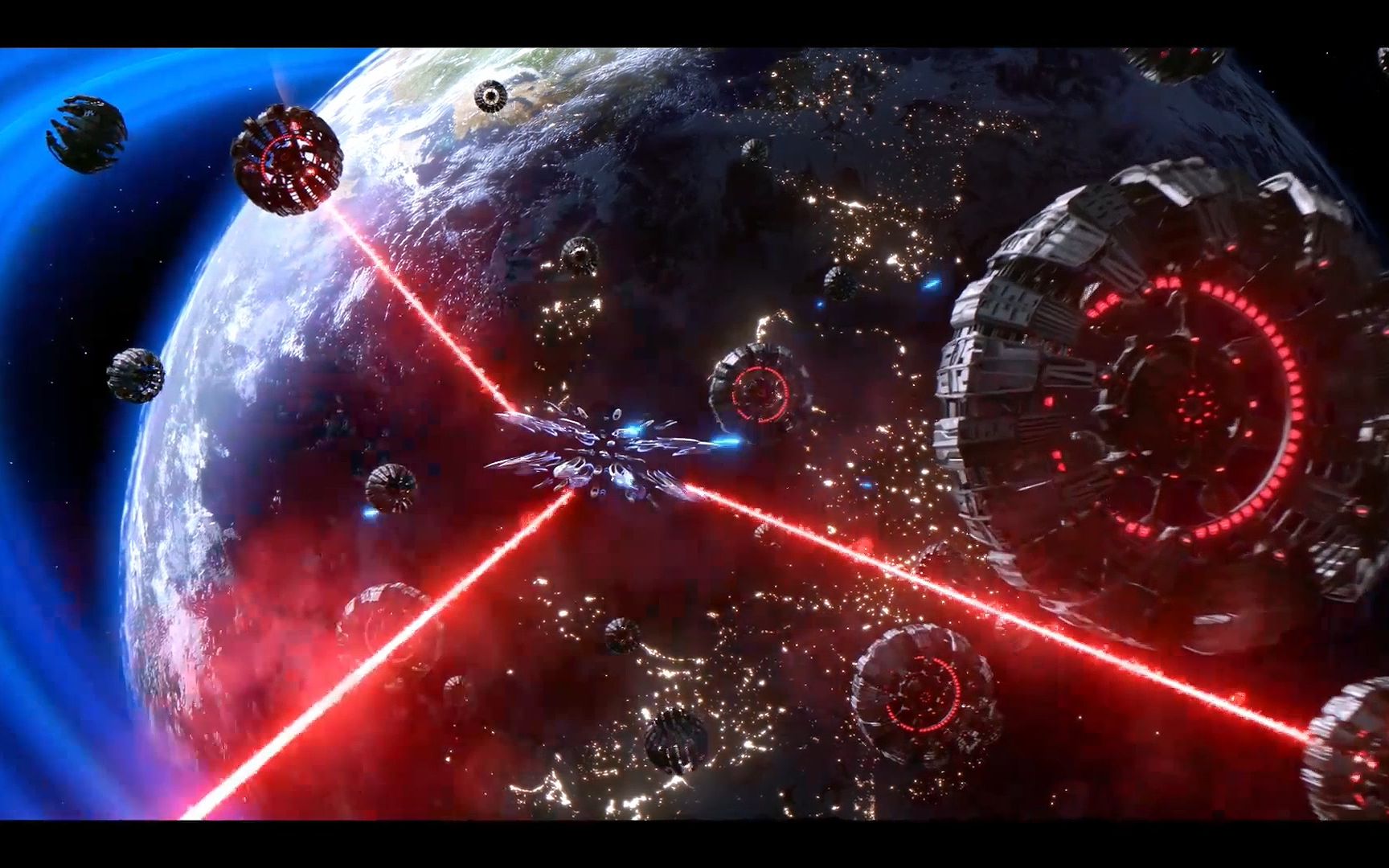 奥维尔号 第三季 kaylon星际巡洋舰开火攻击