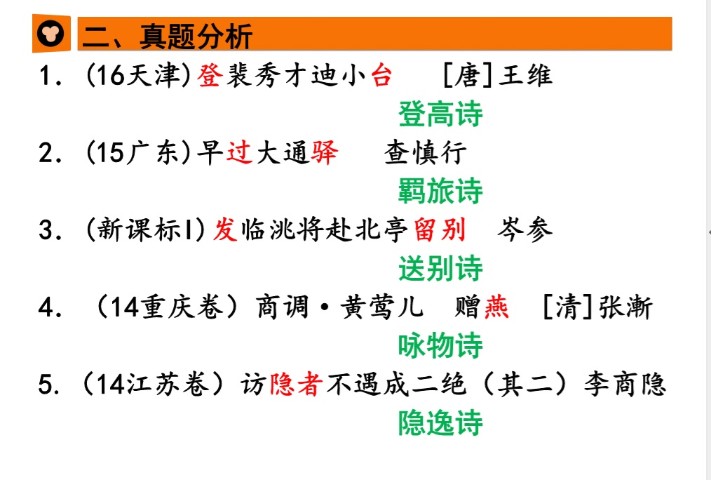 [诗歌鉴赏]古典诗歌常见类型梳理哔哩哔哩bilibili