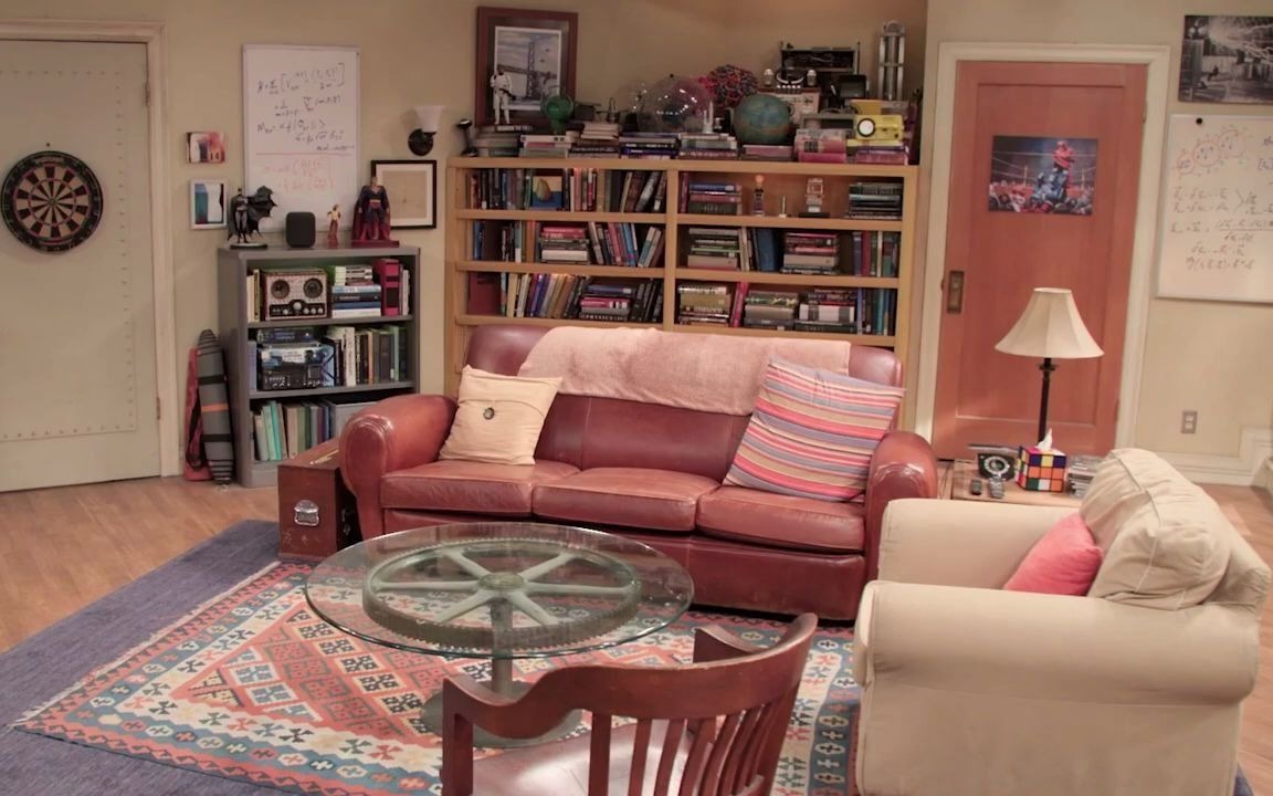 【生活大爆炸|氛围环境音】3小时 谢耳朵和莱纳德的公寓客厅4a_哔哩