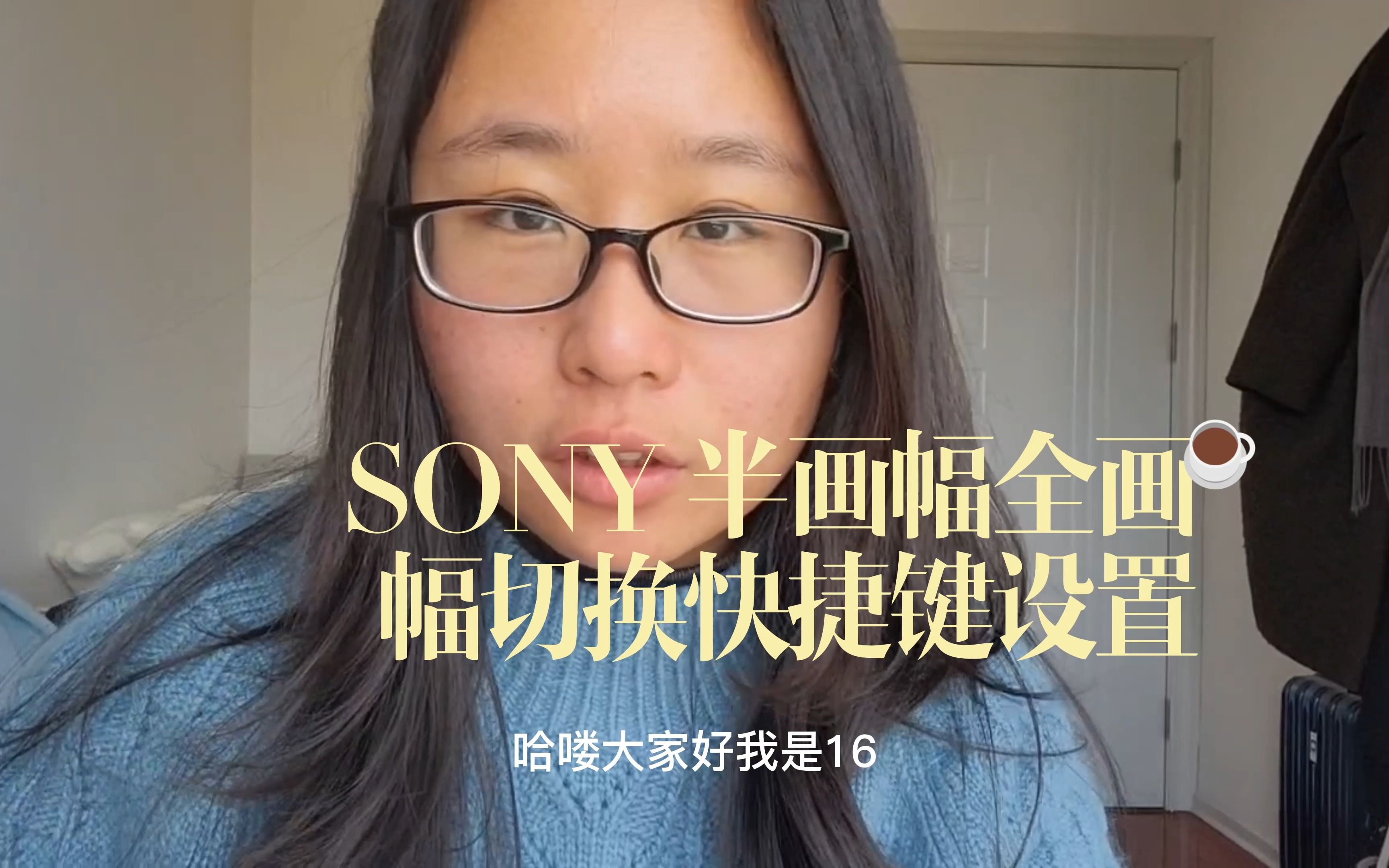 SONY 半画幅全画幅切换快捷键设置哔哩哔哩bilibili