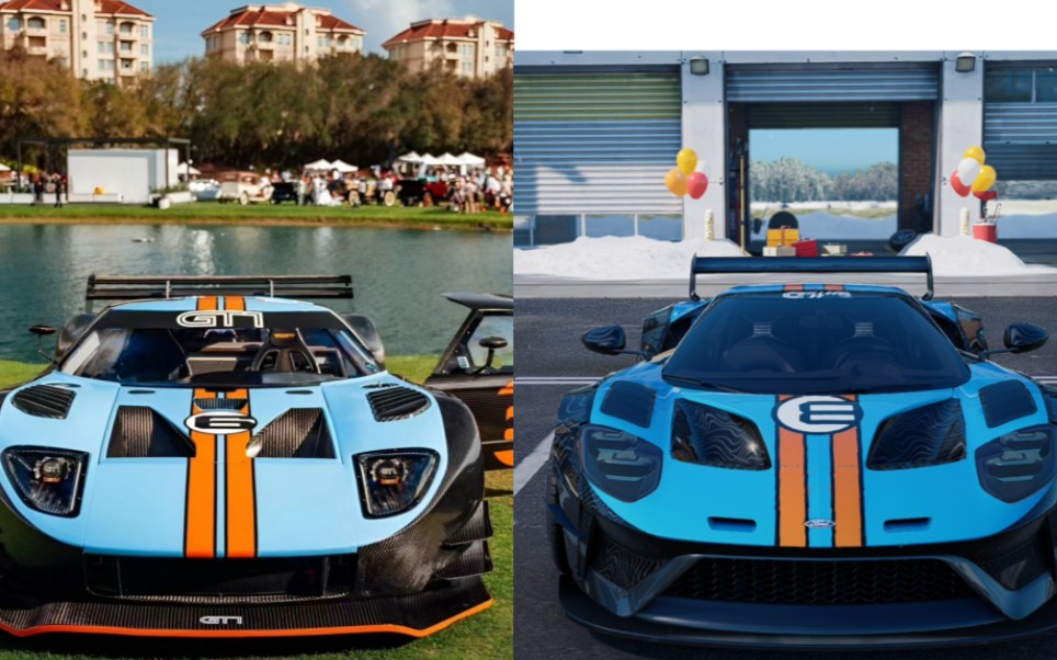 【巅峰极速】gt40海湾石油镂空车号涂装各套件单独适配