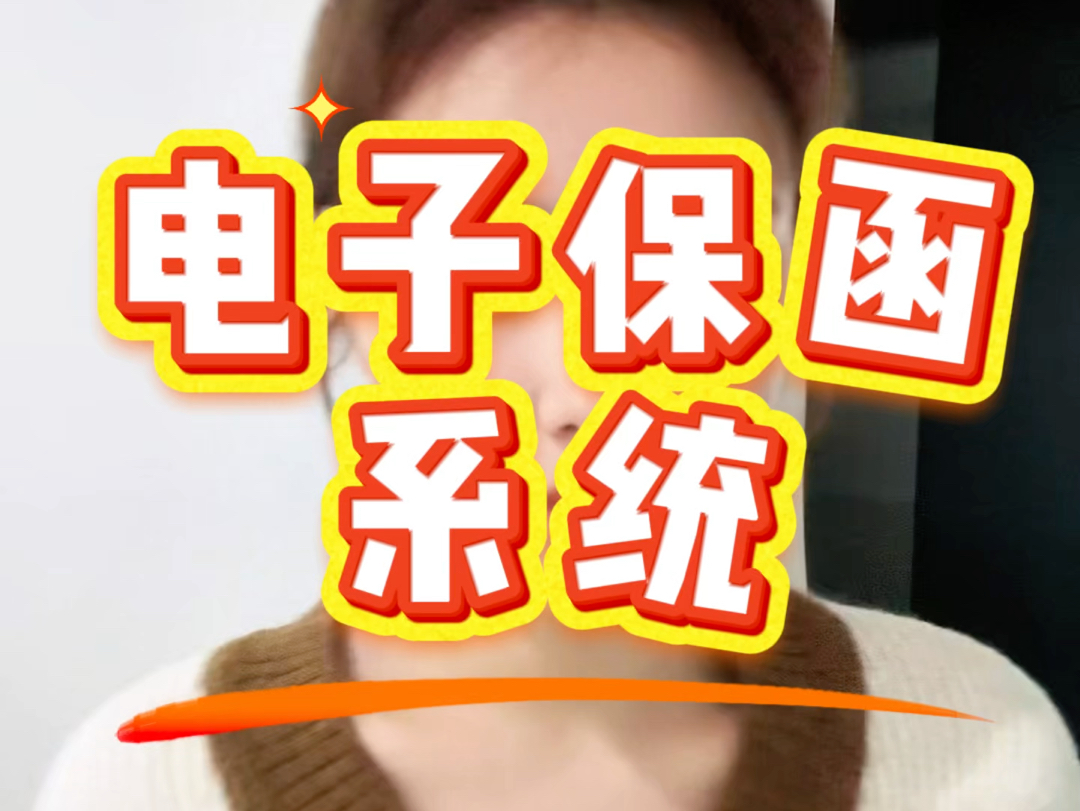 我看看谁还没做电子保函系统的哔哩哔哩bilibili