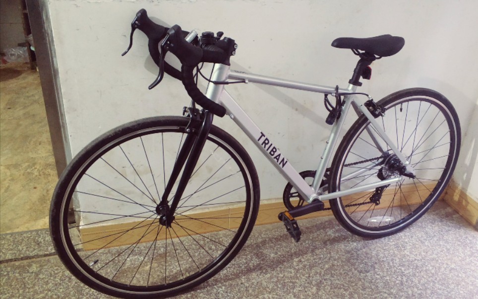 迪卡侬rc100公路车,2档异响,有时候一档调二挡链条下不去.