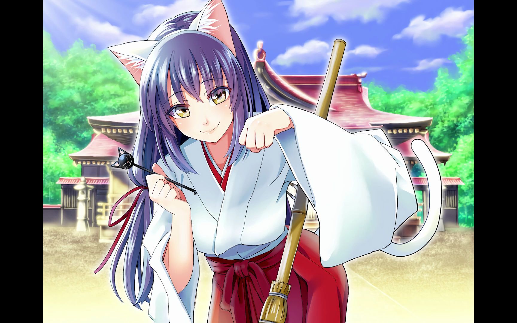 猫神社の巫女さんにニャンニャン耳かきでトロトロに癒される音声