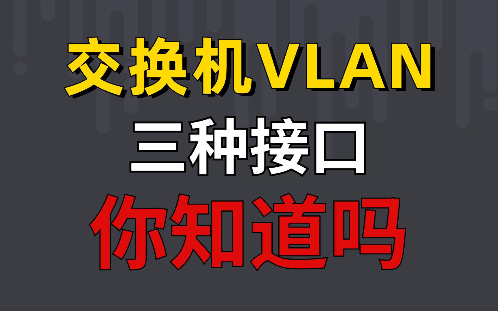 1分钟get交换机VLAN的原理和配置,大家看了都说好!哔哩哔哩bilibili