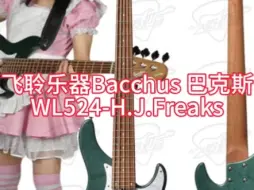 Video herunterladen: 飞聆乐器 Bacchus 巴克斯 WL524-H.J.Freaks 签名款五弦电贝斯