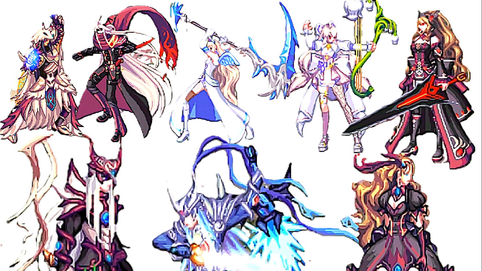 dnf 墨魂/云镜天空套 进图展示!整几套?