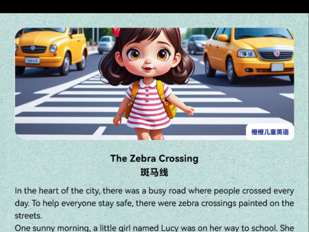 the zebra crossing 斑马线