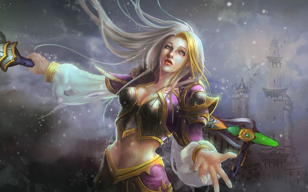 【暴雪cg】吉安娜_战争使者 精选各语言版本的好听部分_哔哩哔哩 (゜