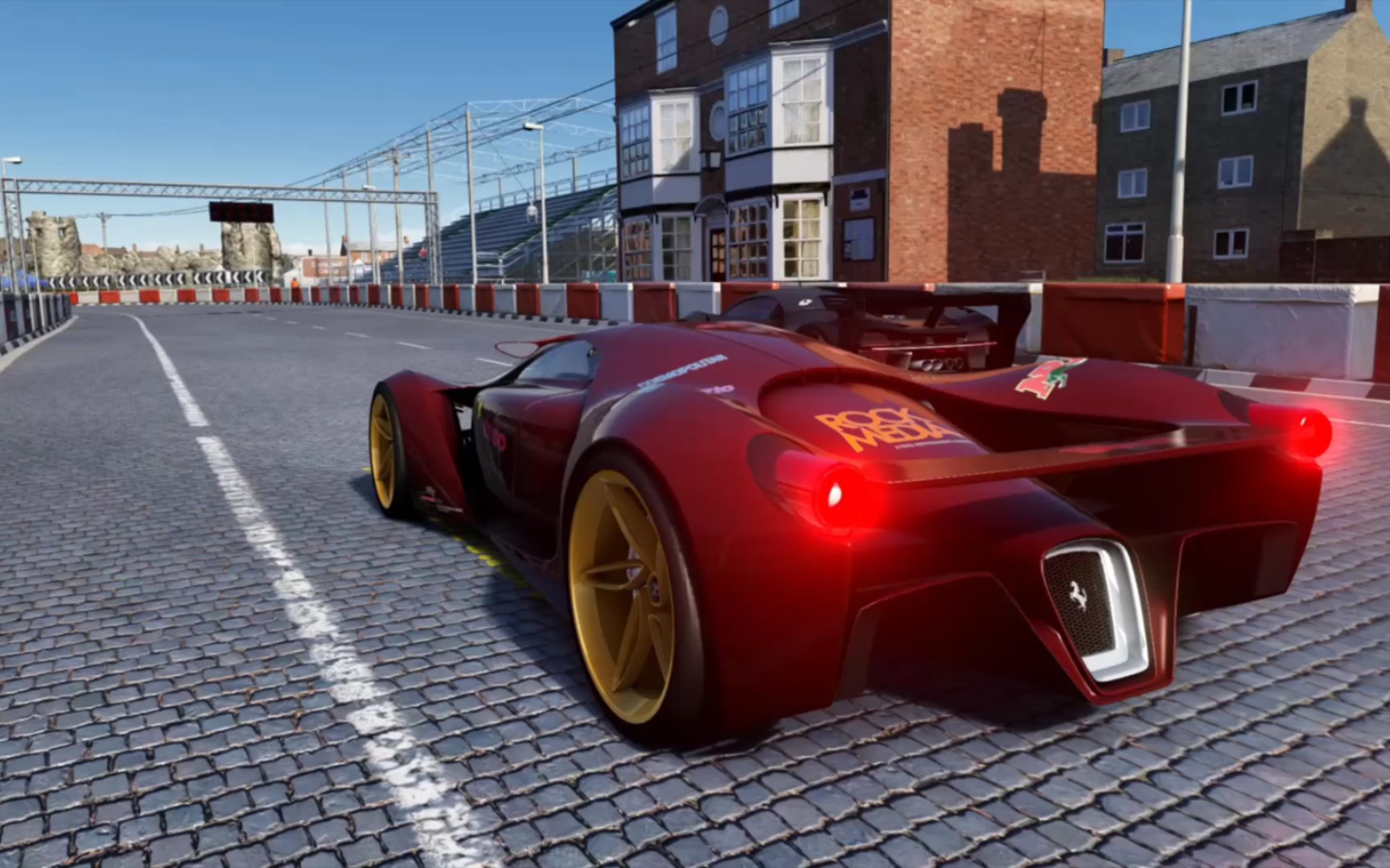 法拉利f80概念车vs布加迪视觉gt在高地