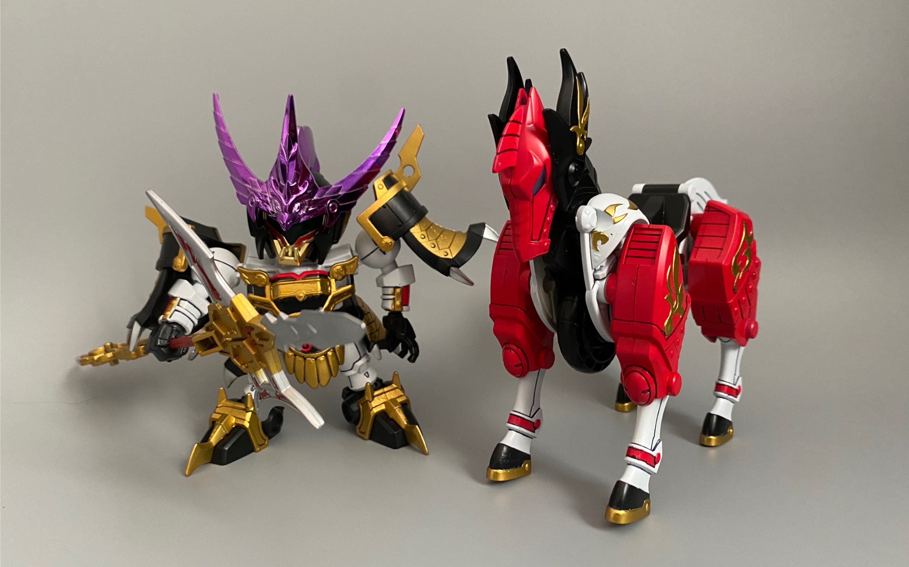 万代三国传 sd 吕布 赤兔马 喷涂展示